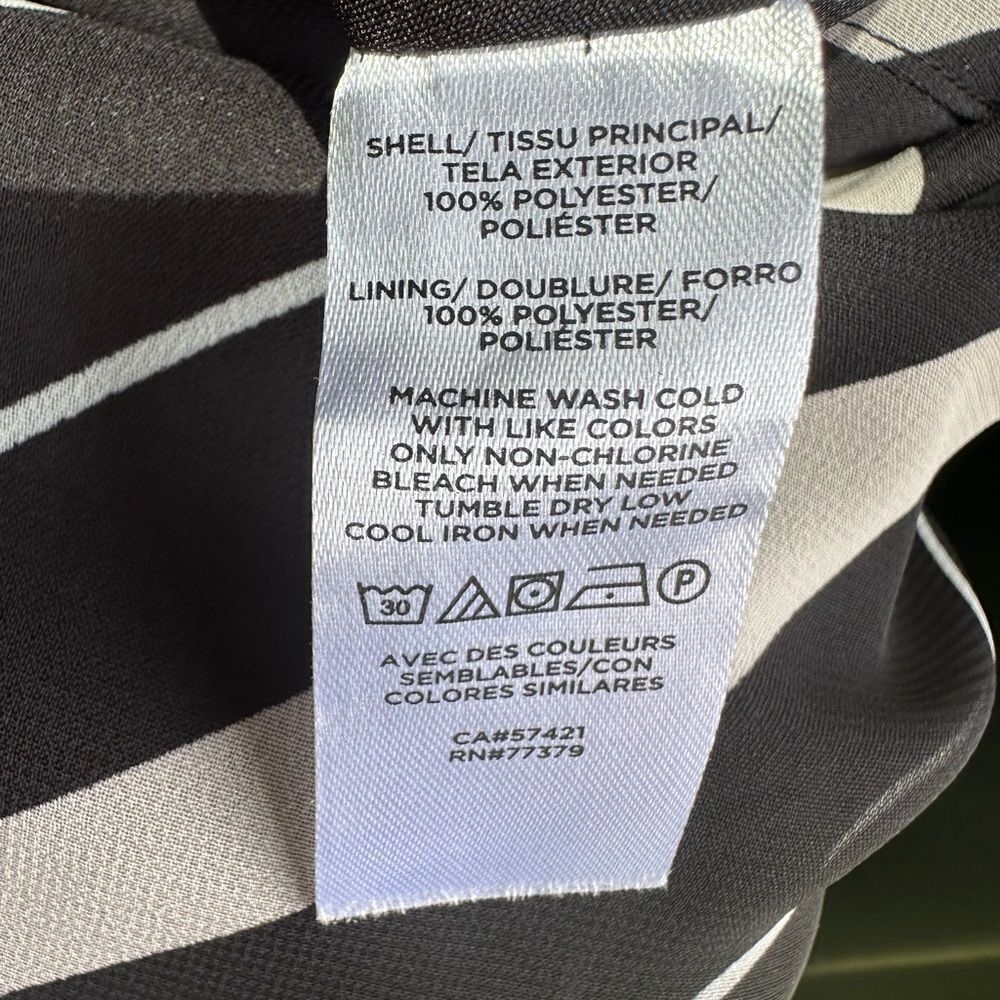 NWT Ann Taylor Striped Black and White Women's Skirt - Picture 7 of 7